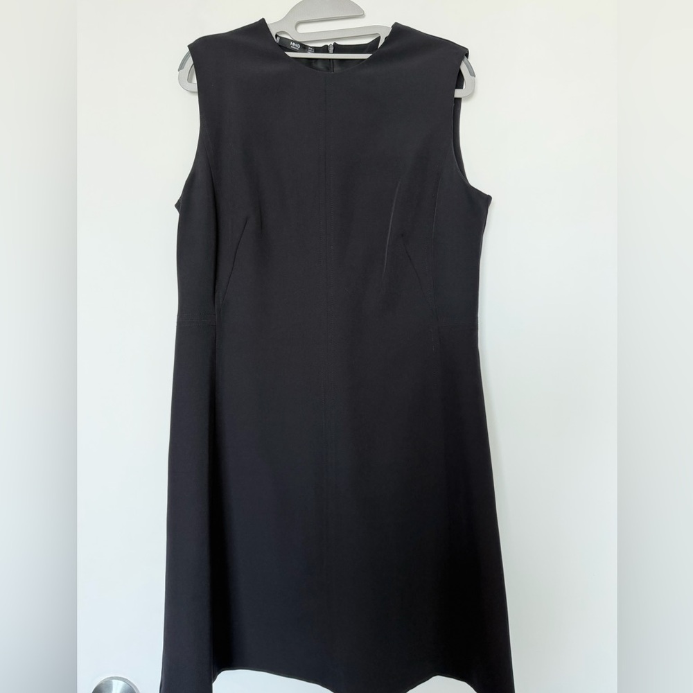 Mango Black Sleeveless Midi Dress